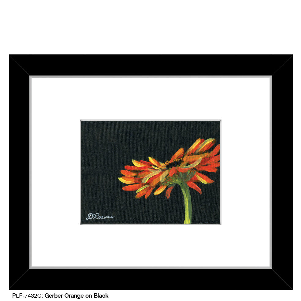 Gerber Orange on Black, Print (#7432C)