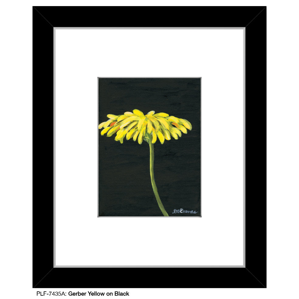 Gerber Yellow on Black, Print (#7435A)