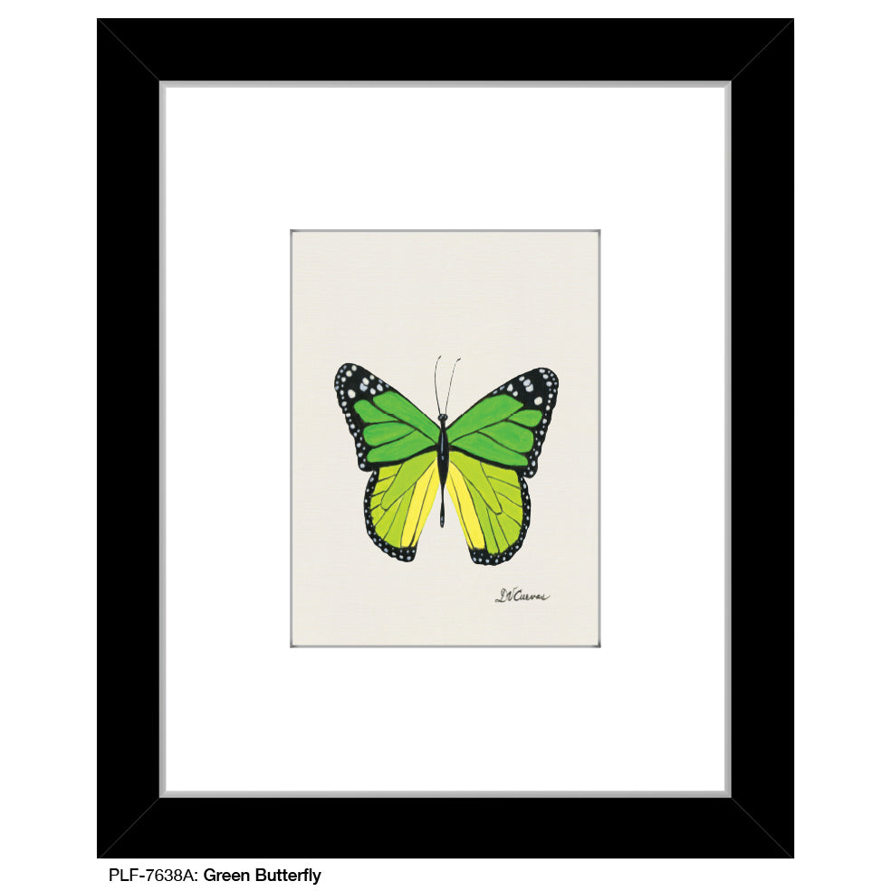Green Butterfly, Print (#7638A)