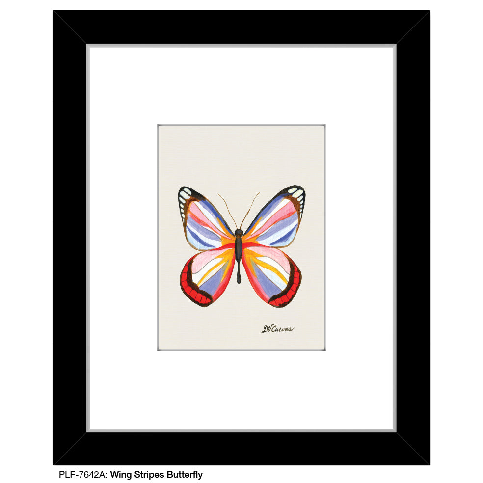 Wing Stripes Butterfly, Print (#7642A)